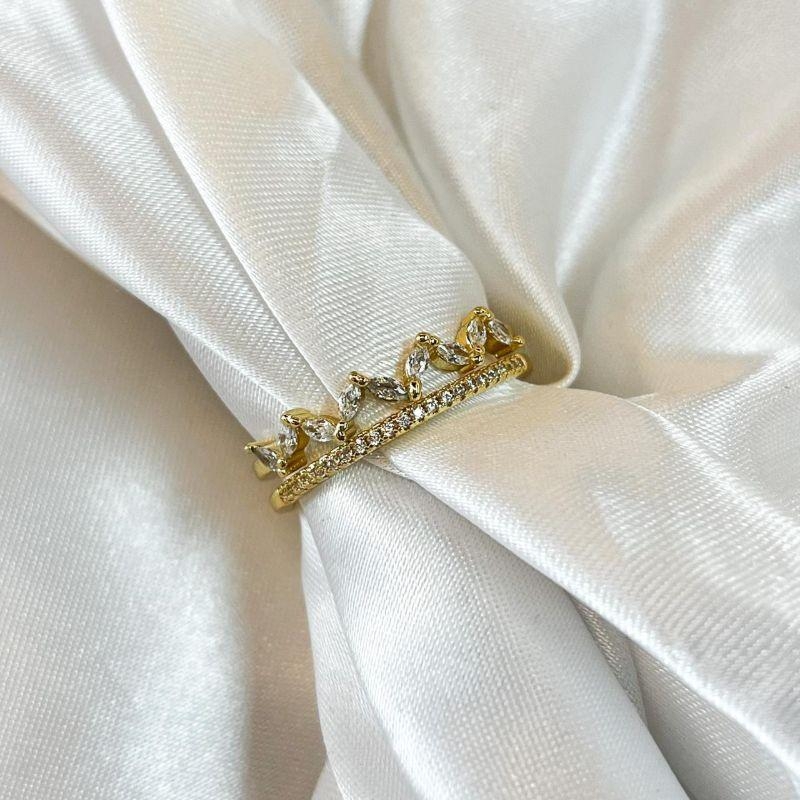 Anel ZigZag Zircônias