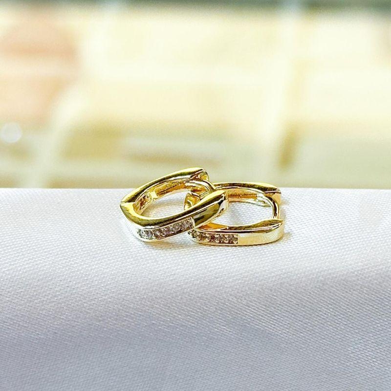 Brinco Argolinha Quadrada M