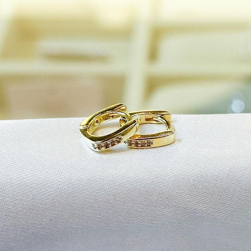 Brinco Argolinha Quadrada P