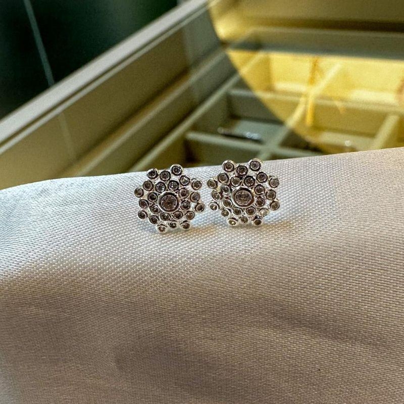 Brinco Flor Zircônias