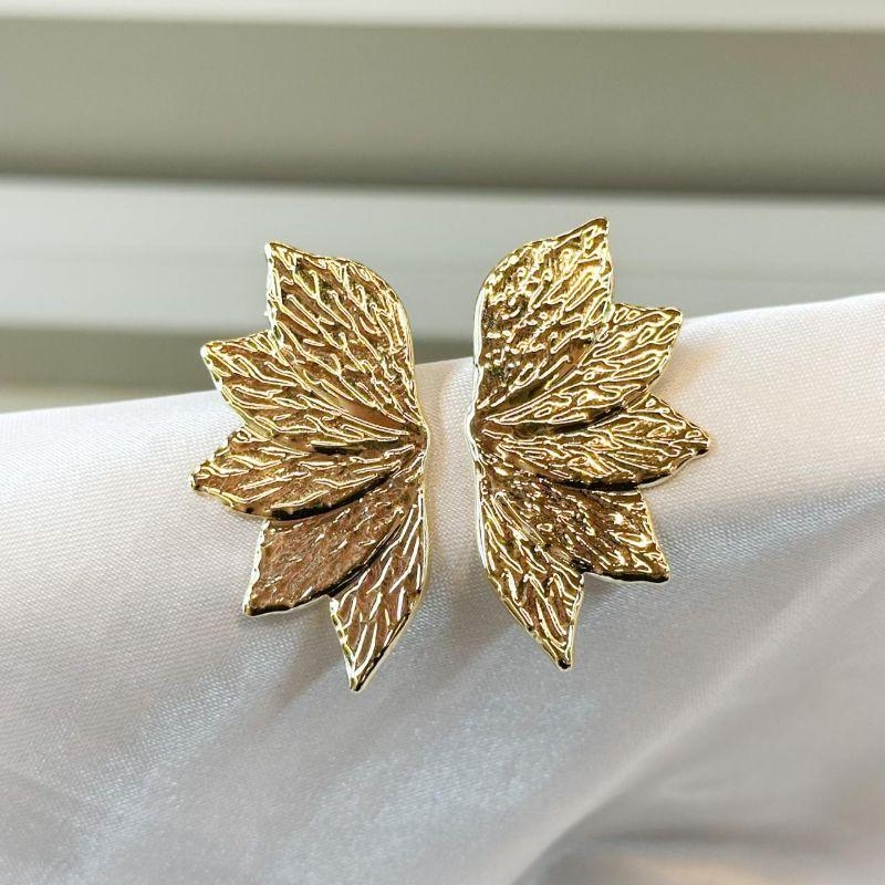 Brinco Meia Flor Vertical