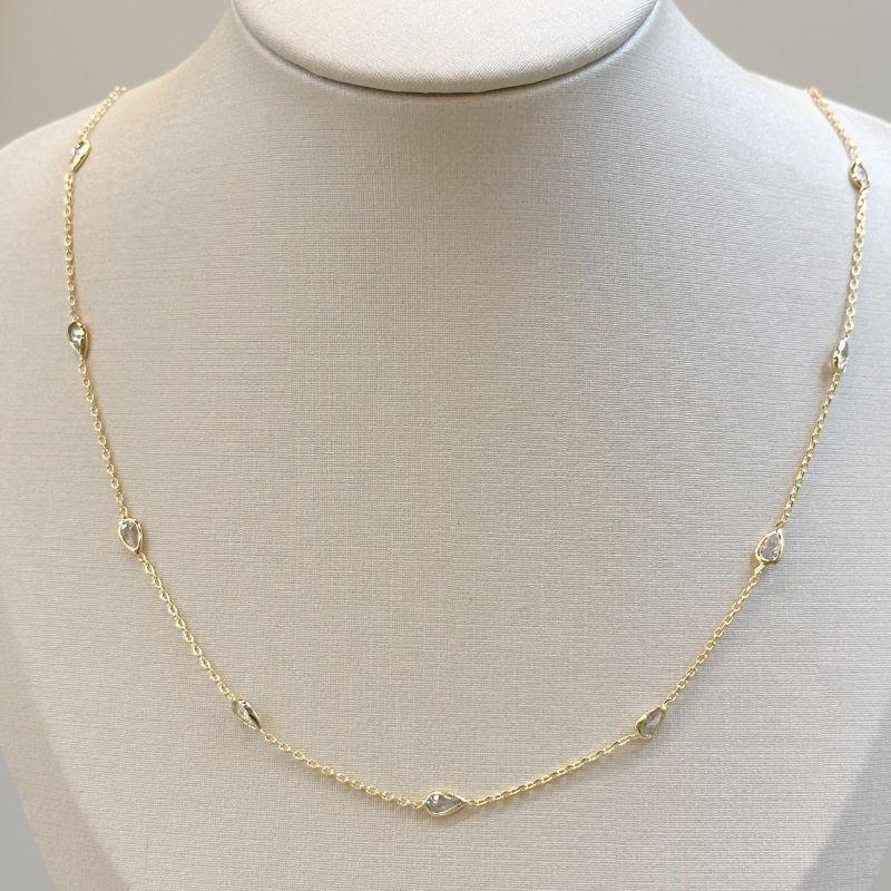 Choker Mini Gotas Zircônias