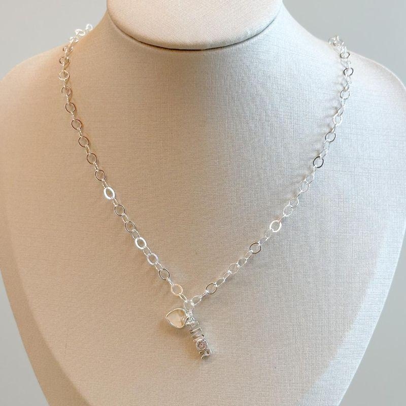 Colar Amor Coração Zircônia