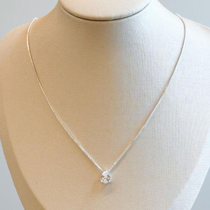 Colar Gota Zircônia