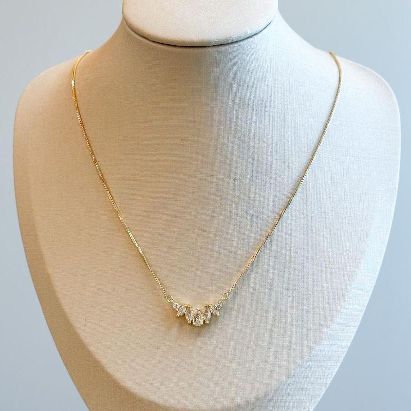 Colar Gotas Zircônia