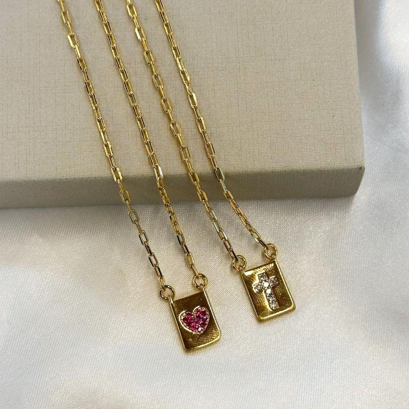 Escapulário Cruz e Coração