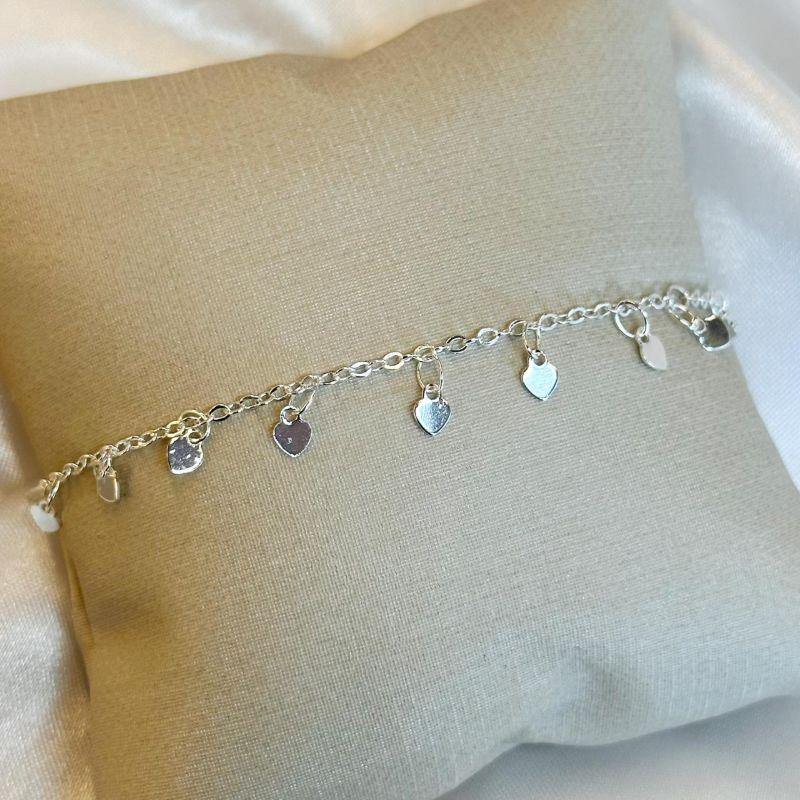 Pulseira Corações Pendurados Infantil