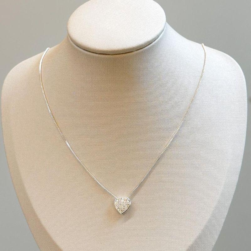 Colar Coração Cravejado