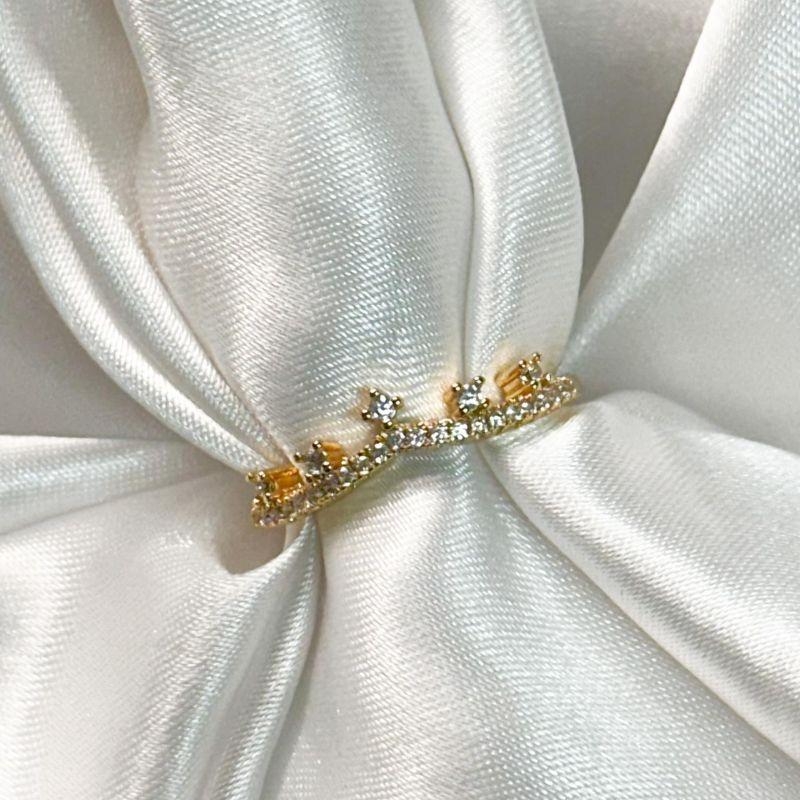 Anel Coroa Cravejada