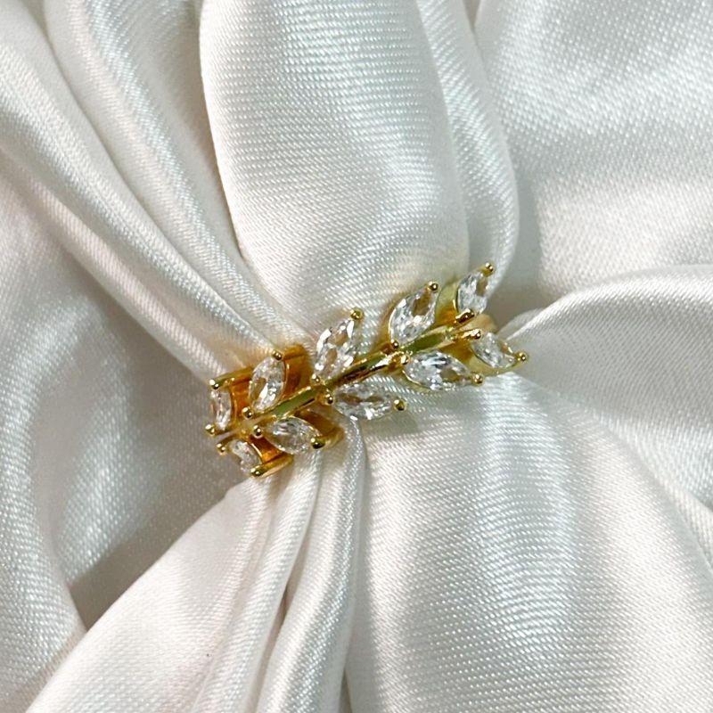 Anel Folhas em Navetes