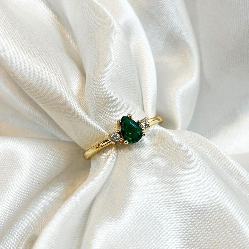 Anel Gota Verde