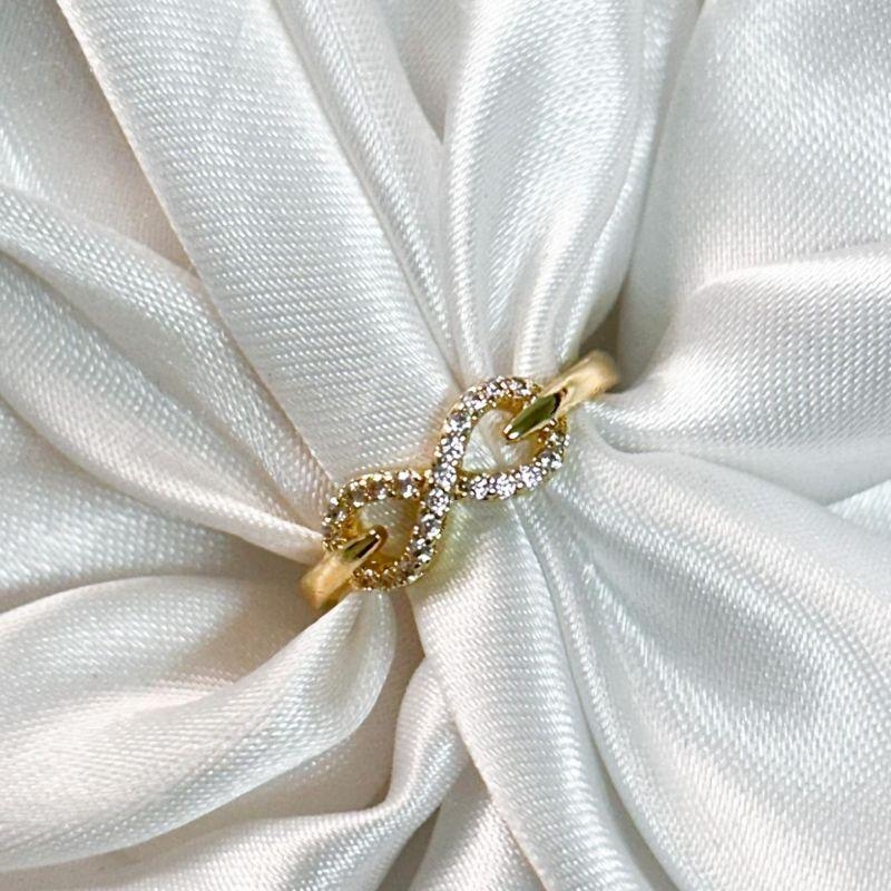 Anel Infinito Cravejado