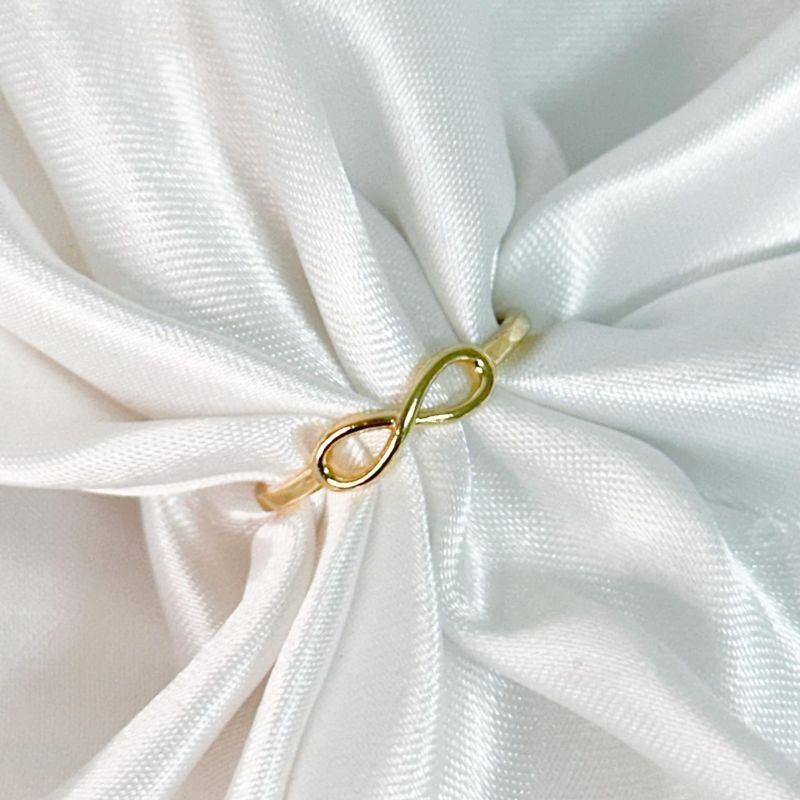 Anel Infinito Liso Vazado