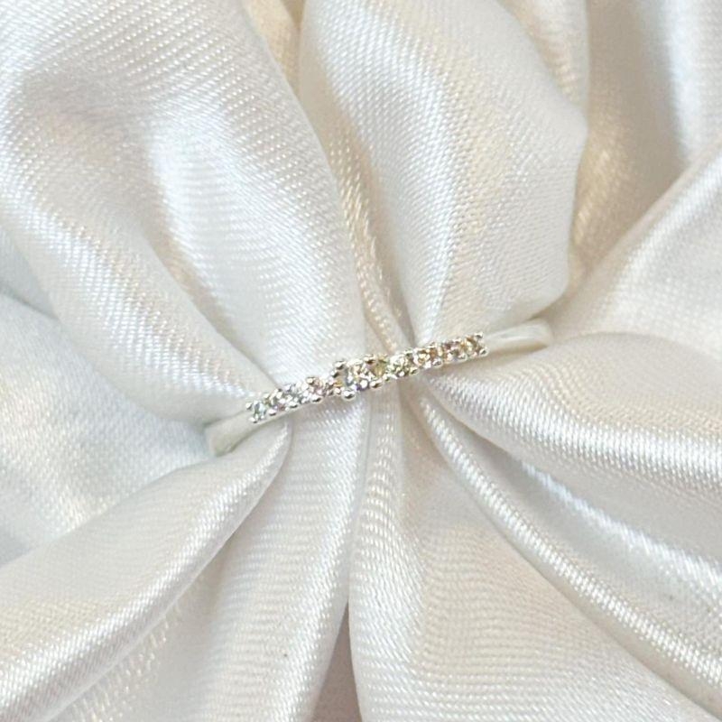 Anel Zircônias no Topo