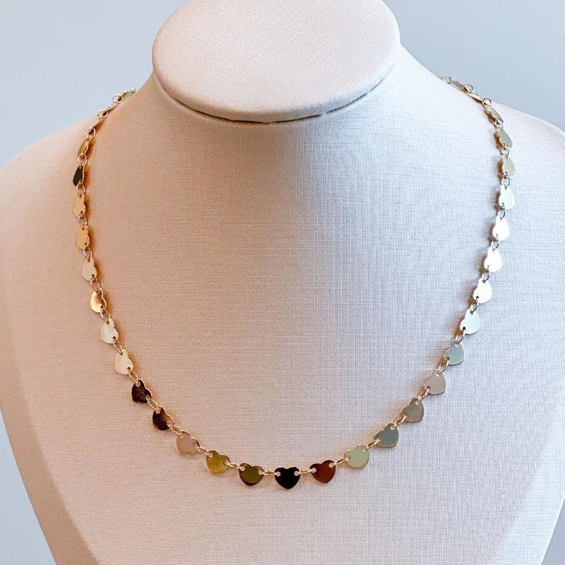 Choker Coração Plaquinha