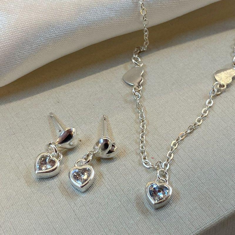 Conjunto Coraçãozinho Pendurado