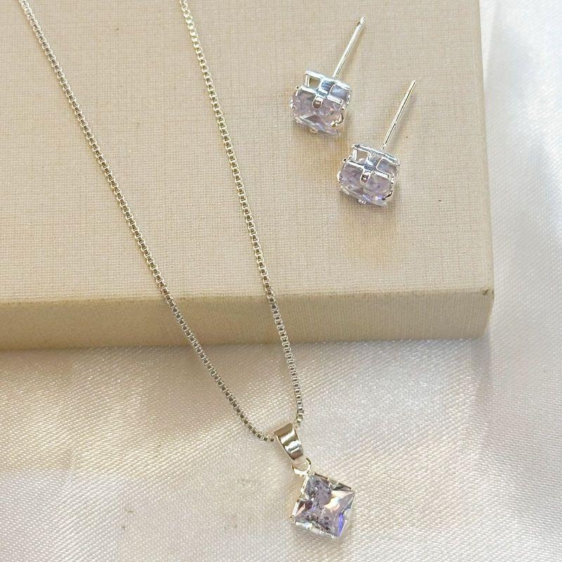 Conjunto Quadrado Zircônia