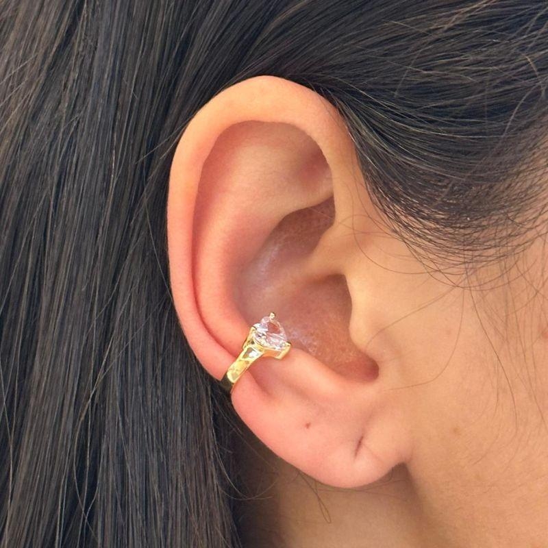 Piercing Fake Coração Zircônia