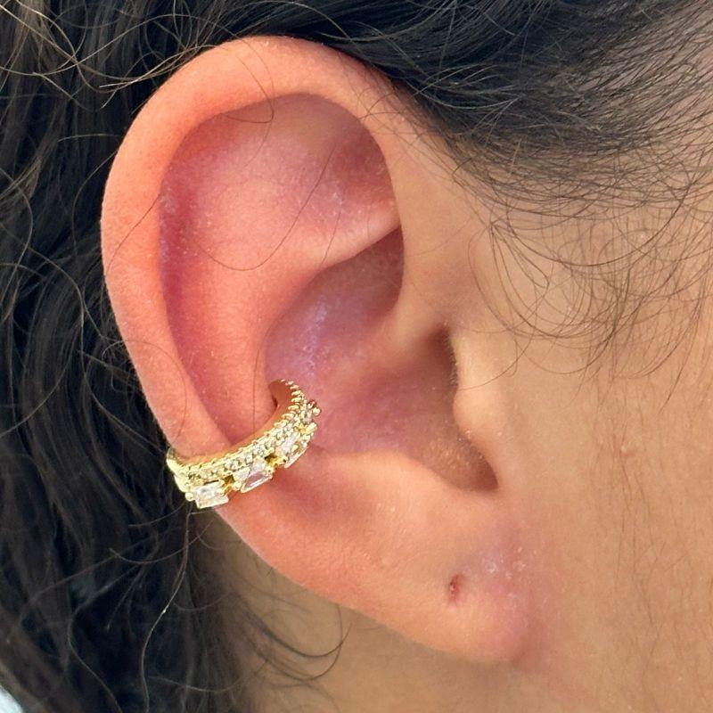 Piercing Fake Cravejado Duplo