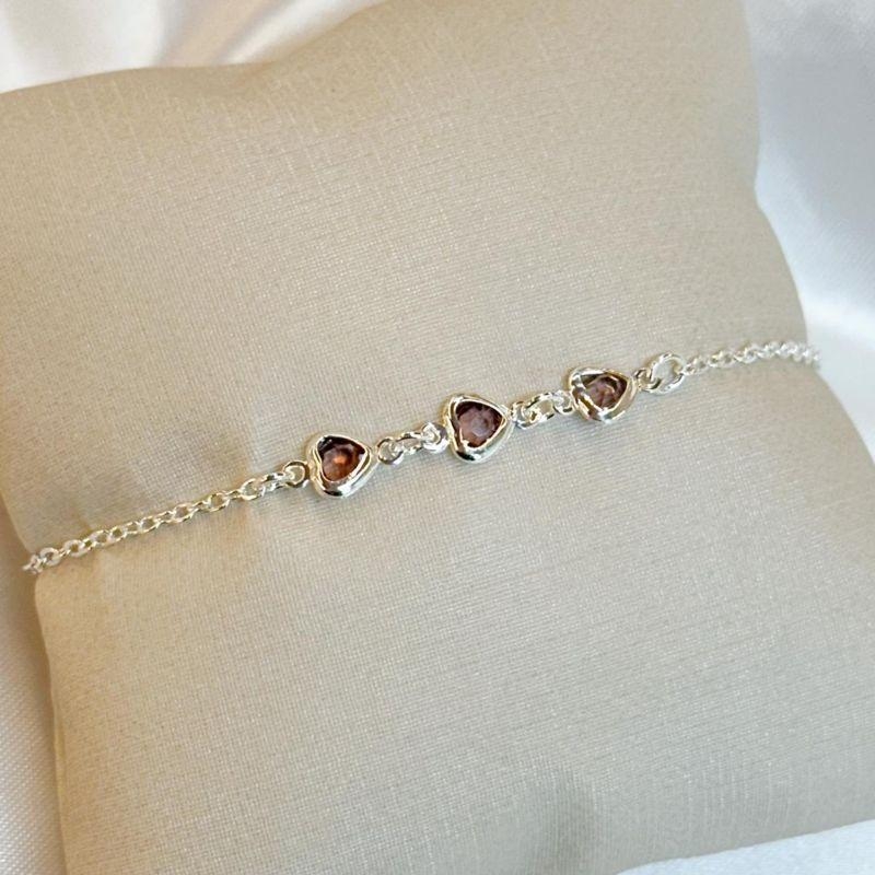 Pulseira Coração Lilas