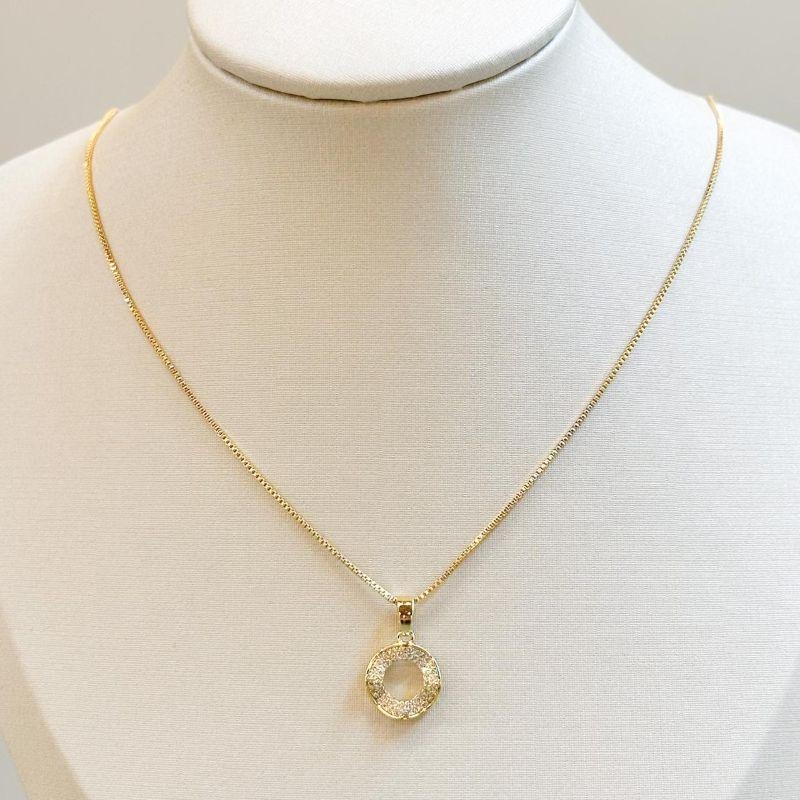 Colar Circulo Vazado