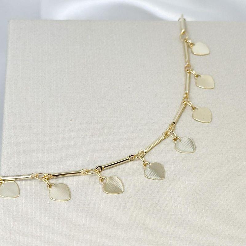 Tornozeleira Coração Pendurado