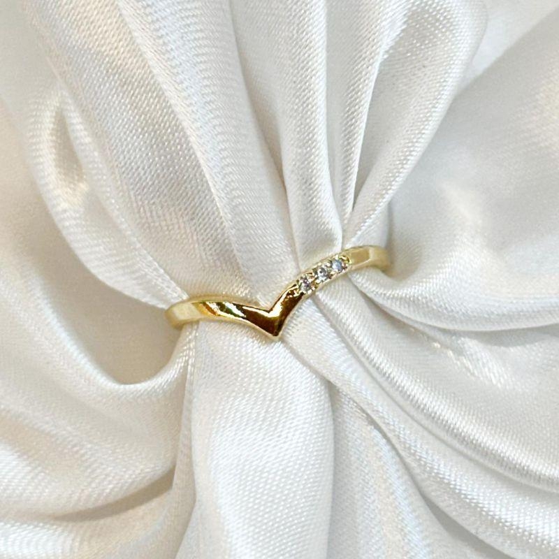 Anel Falange V Três Zircônias