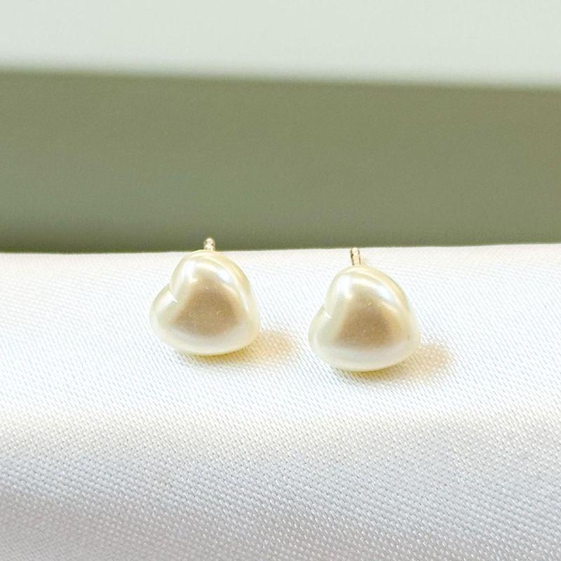 Brinco Coração Pérola