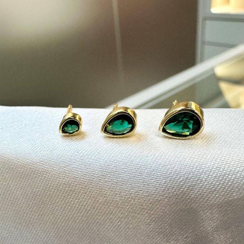 Trio Gota Verde Escuro