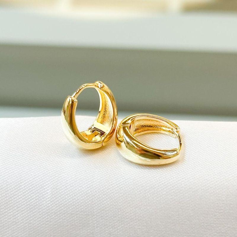 Brinco Argolinha Lisa Gota (G do Trio)