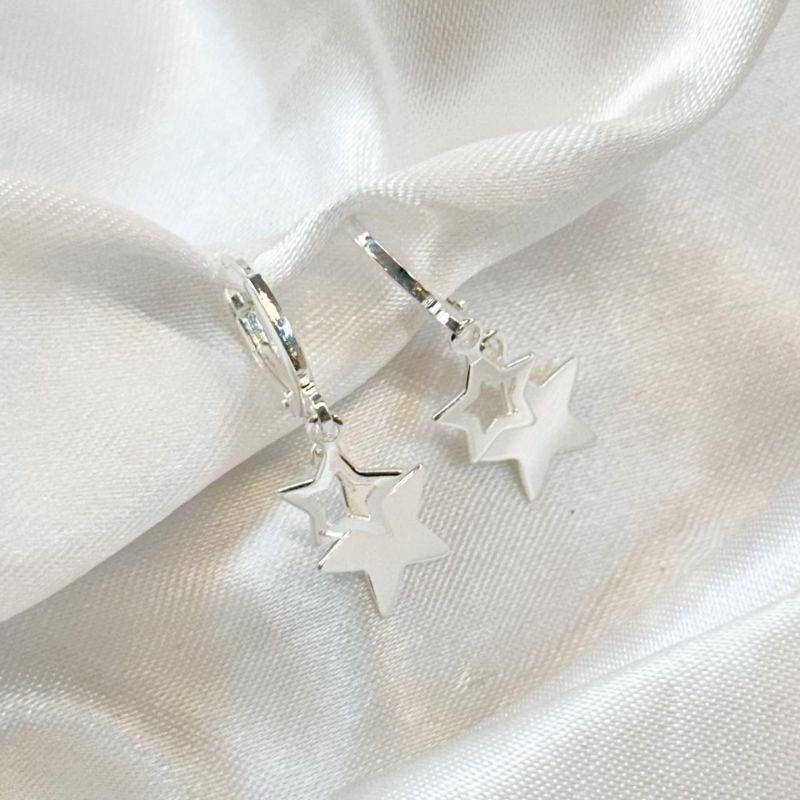 Brinco Articulado Duas Estrelas