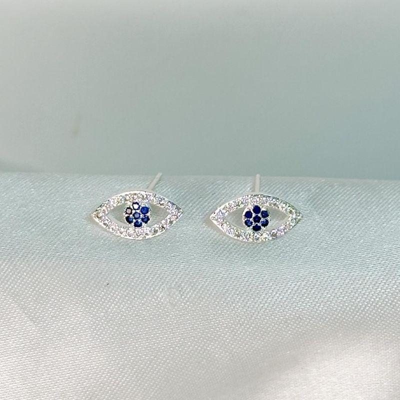 Brinco Olho Grego Cravejado