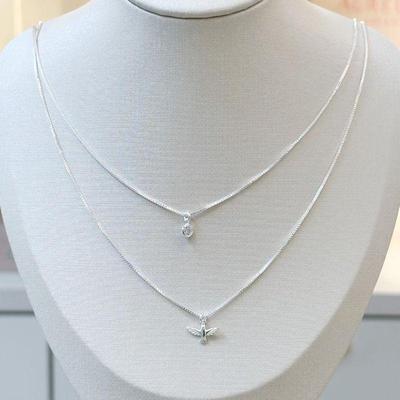 Colar Duplo Espirito Santo