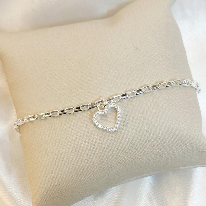 Pulseira Cartier Pingente Coração