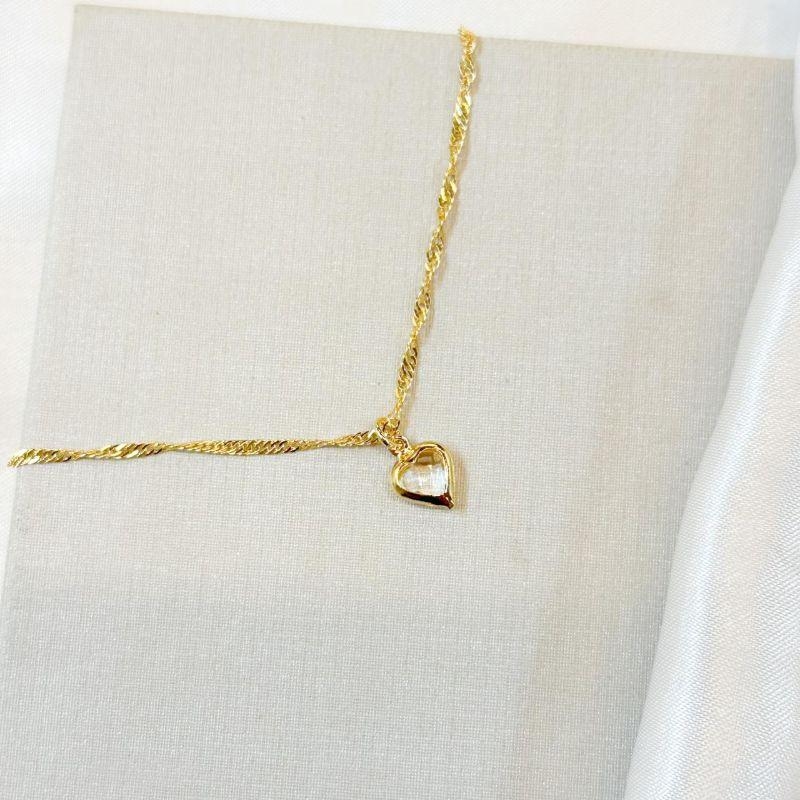 Tornozeleira Coração Zircônia