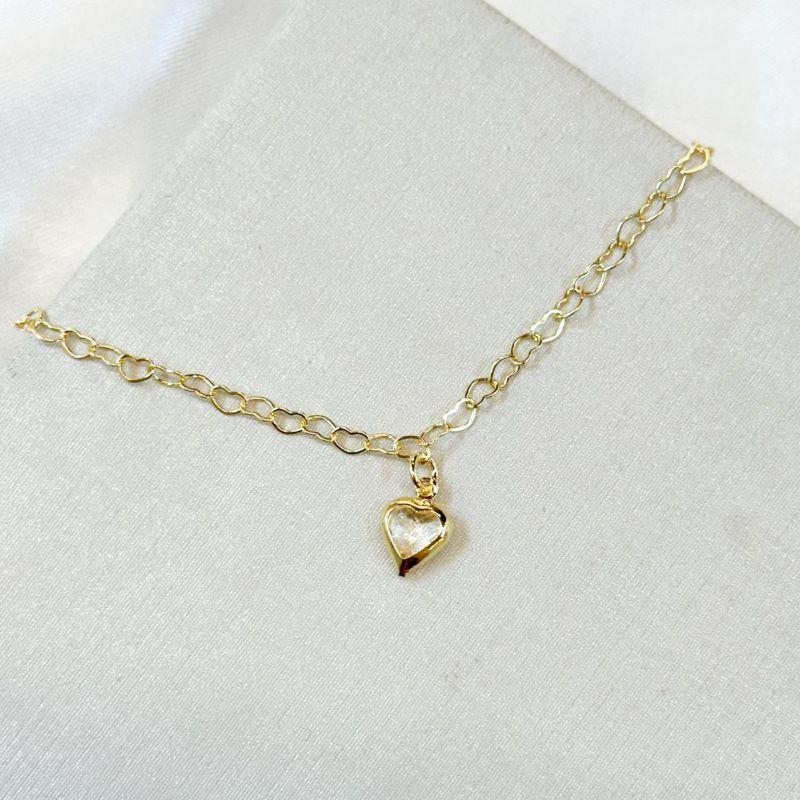 Tornozeleira Coração Zircônia