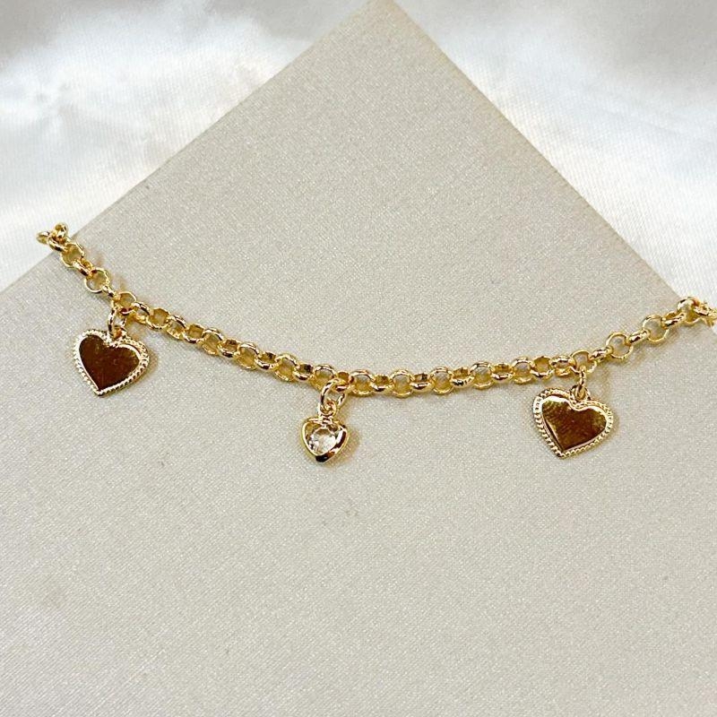 Tornozeleira Corações