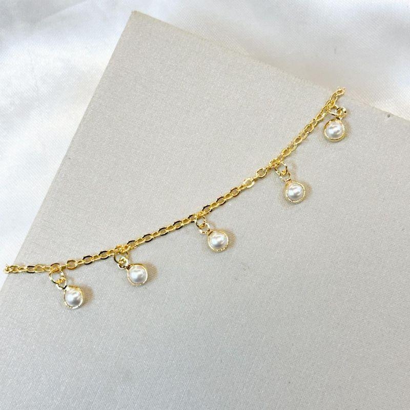 Tornozeleira Pérolas