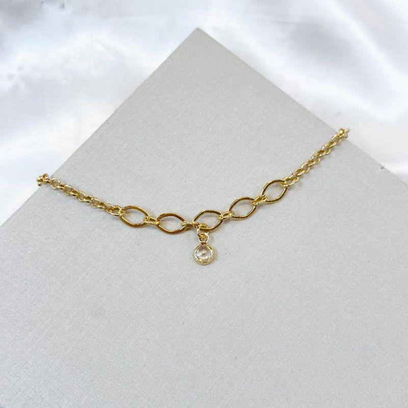 Tornozeleira Ponto de Luz Pendurado