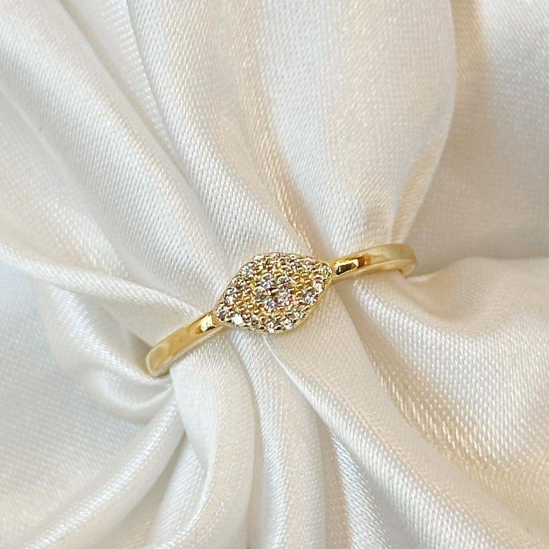 Anel Olho Grego Cristal