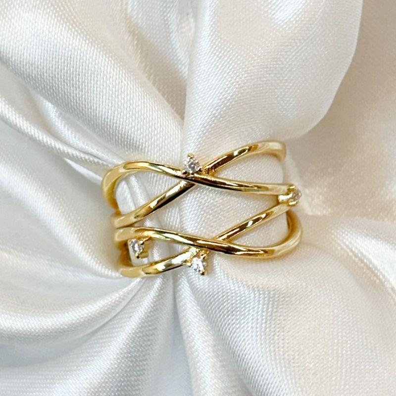 Anel Pontos Zircônia