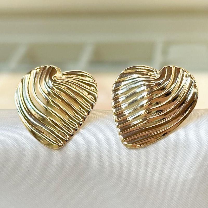 Brinco Coração Camadas