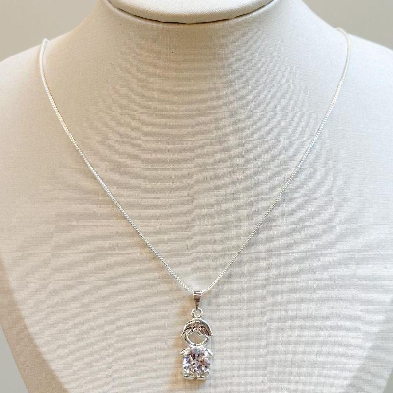 Colar Menino Zircônia Coração