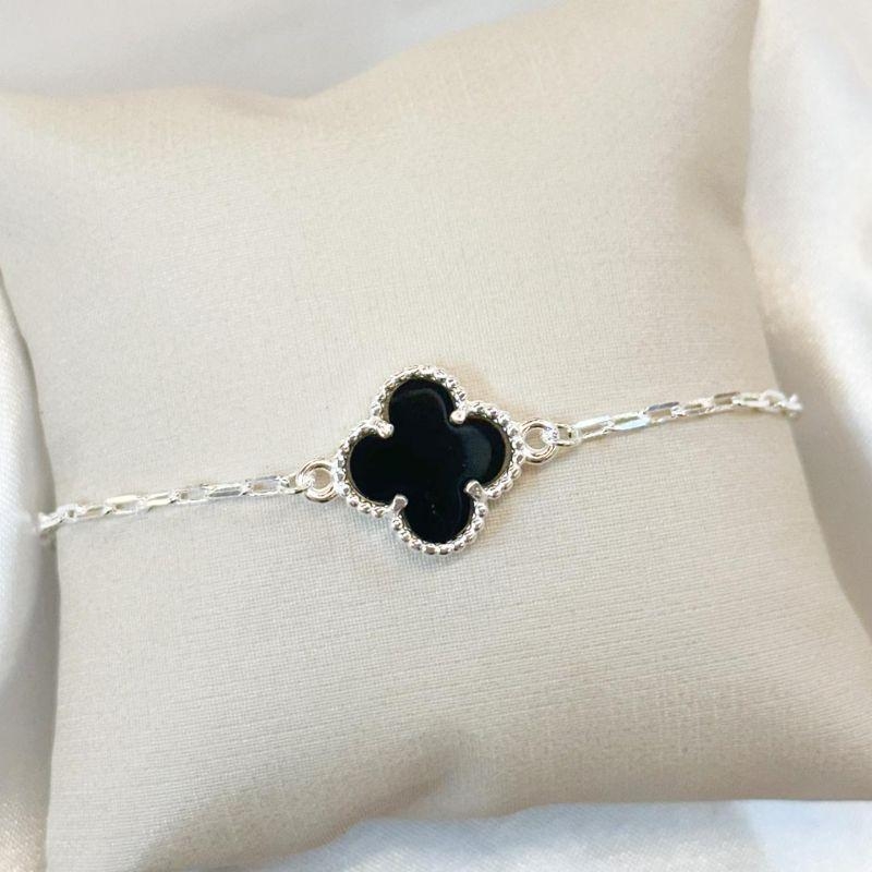 Pulseira Trevo Preto
