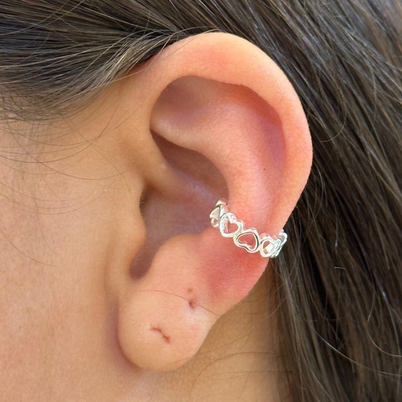 Piercing Fake Corações Vazados