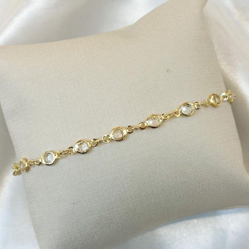 Pulseira Zircônia Redonda