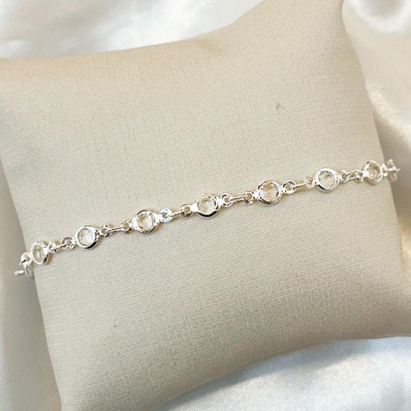 Pulseira Zircônia Redonda