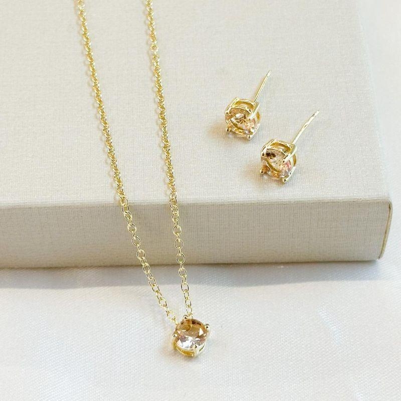 Conjunto Ponto de Luz Bege