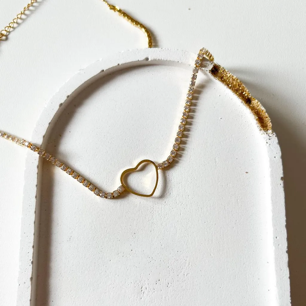 Choker Riviera com Coração