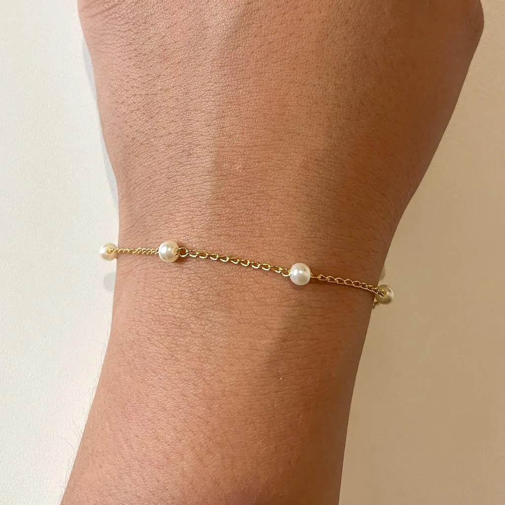Pulseira 5 Perolas